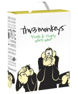 Thr3 Monkeys Fresh & Fruity White Wine 2020 hanapakkaus